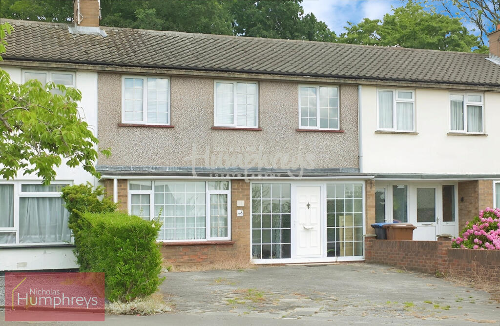 Residential street in Hatfield, Hertfordshire AL10 with shared houses